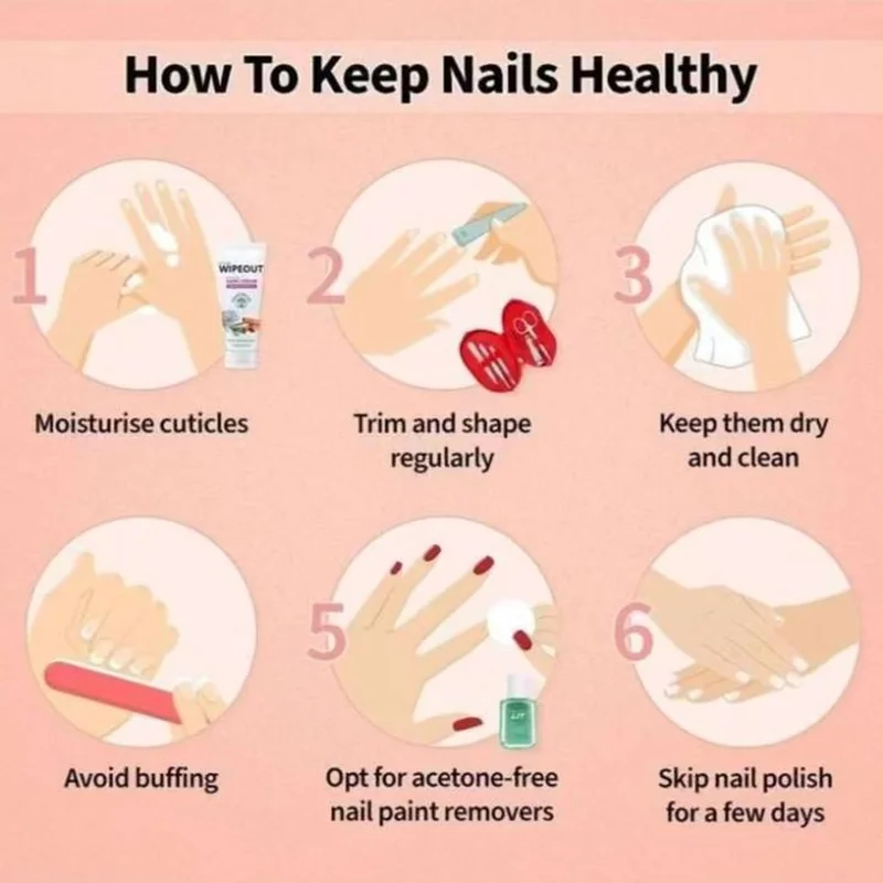 Seasonal nail care showing winter moisturizing routine and summer protection adjustments
