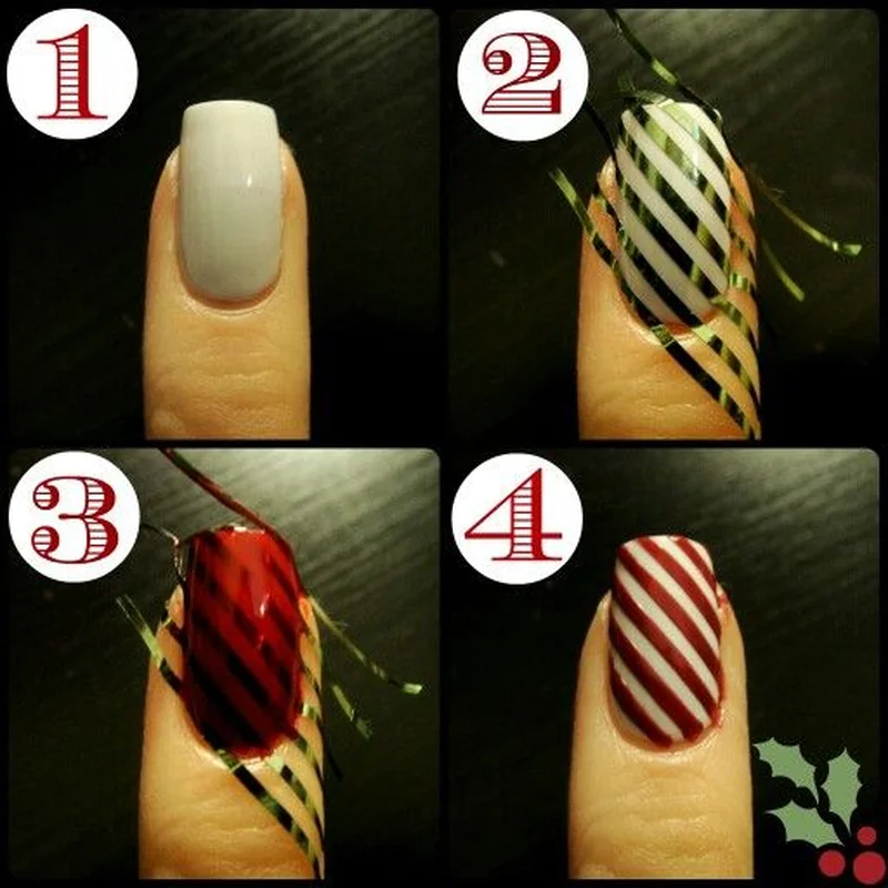 Vertical stripe nail design using tape method clean lines beginner friendly geometric pattern tutorial