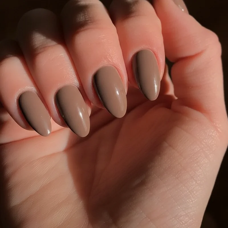 Corporate girl nail tech brief showing BIAB gel overlay squoval shaping and cuticle care for salon-perfect professional manicure results