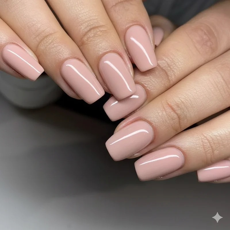 Corporate girl nails by office type showing finance law tech and creative workplace aesthetic variations from milky nude to cat eye mauve