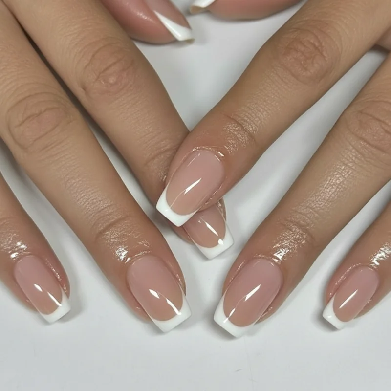 French tip nail styles matched to workplace industries showing micro French for law and finance and coloured tips for creative and remote workers in 2026