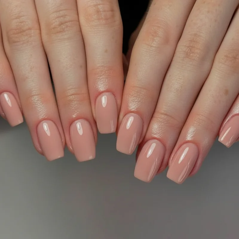 Gel manicure showing chip resistance and longevity as the professional choice for long-lasting office-appropriate work nails