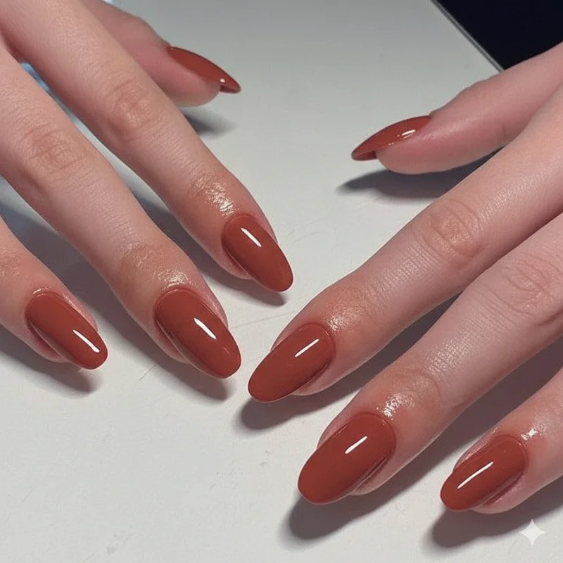 Creative industry nail ideas for advertising fashion and design sectors showing bold colour graphic art and chrome finishes that read as professional