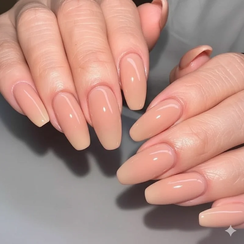 Interview nail prep night before showing step by step cuticle care filing base coat and polish application routine for professional job interview ready manicure