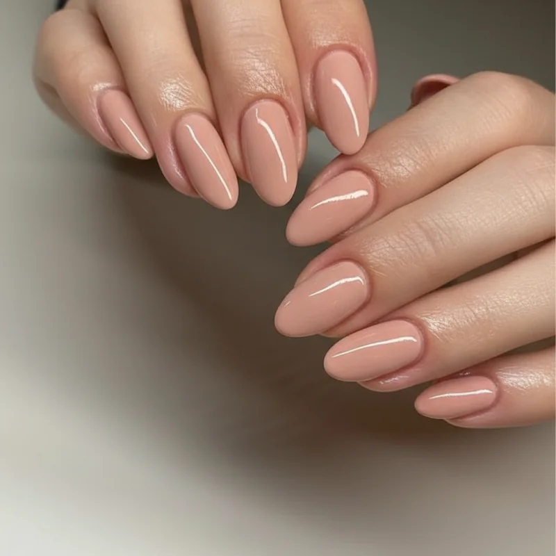 Squoval rounded and soft oval nail shape comparison at professional interview length showing most appropriate manicure shapes for job seekers