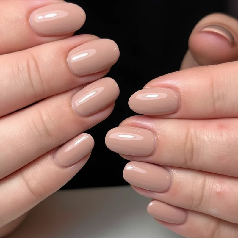 Reading office nail culture by observing colleague nail styles in week one showing the range from neutral to colour in a modern corporate workplace setting