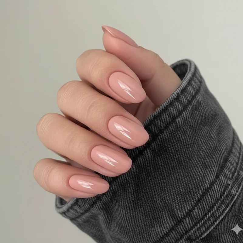 Squoval oval and almond nail shape comparison showing clean professional edges for office appropriate nail designs 2026s