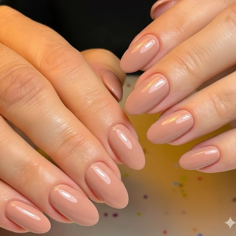 Squoval oval and almond short nail shapes comparison showing professional suitability for office and corporate work environments 2026