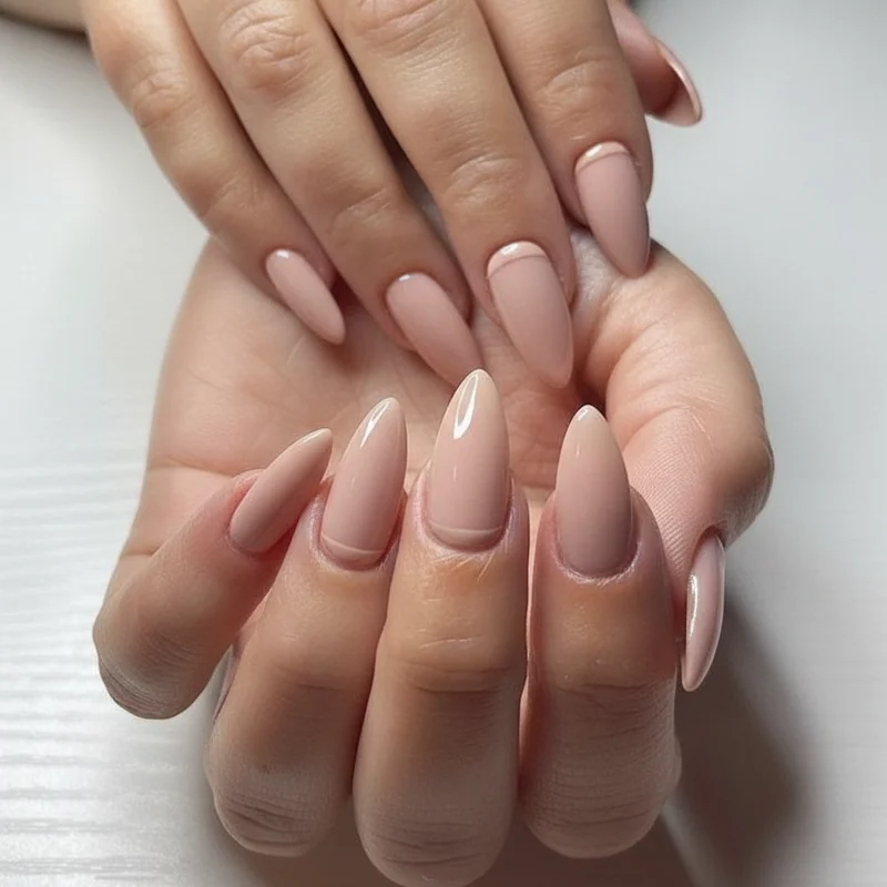 Corporate office versus creative agency nail art comparison showing appropriate design differences between conservative and open workplace environments