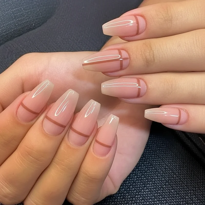 Six office safe nail art designs for 2026 including negative space micro French tip fine line tone on tone chrome accent and subtle ombre styles