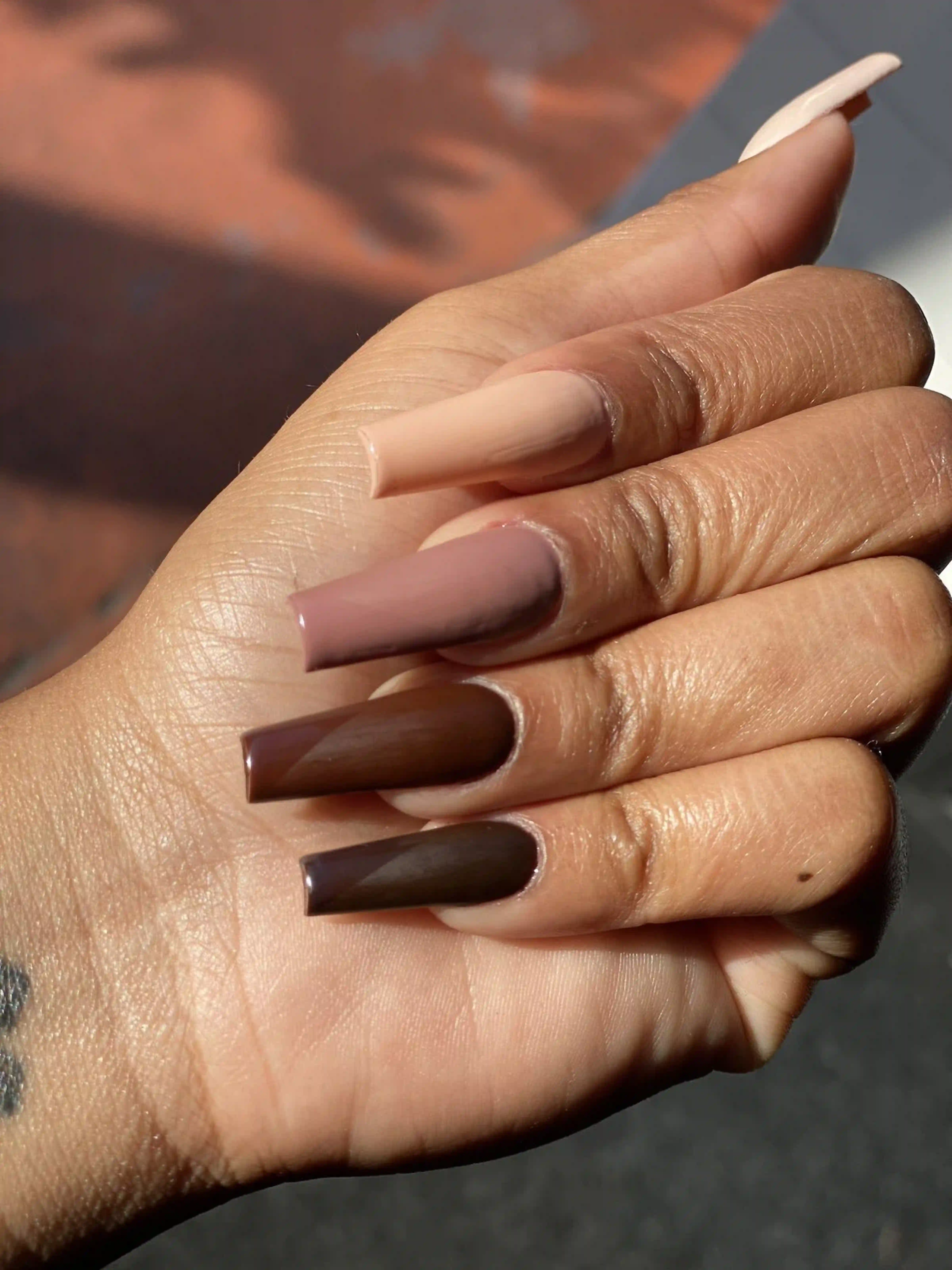 Gothic black red coffin dark edgy nails creating dramatic statement bold manicure for alt style