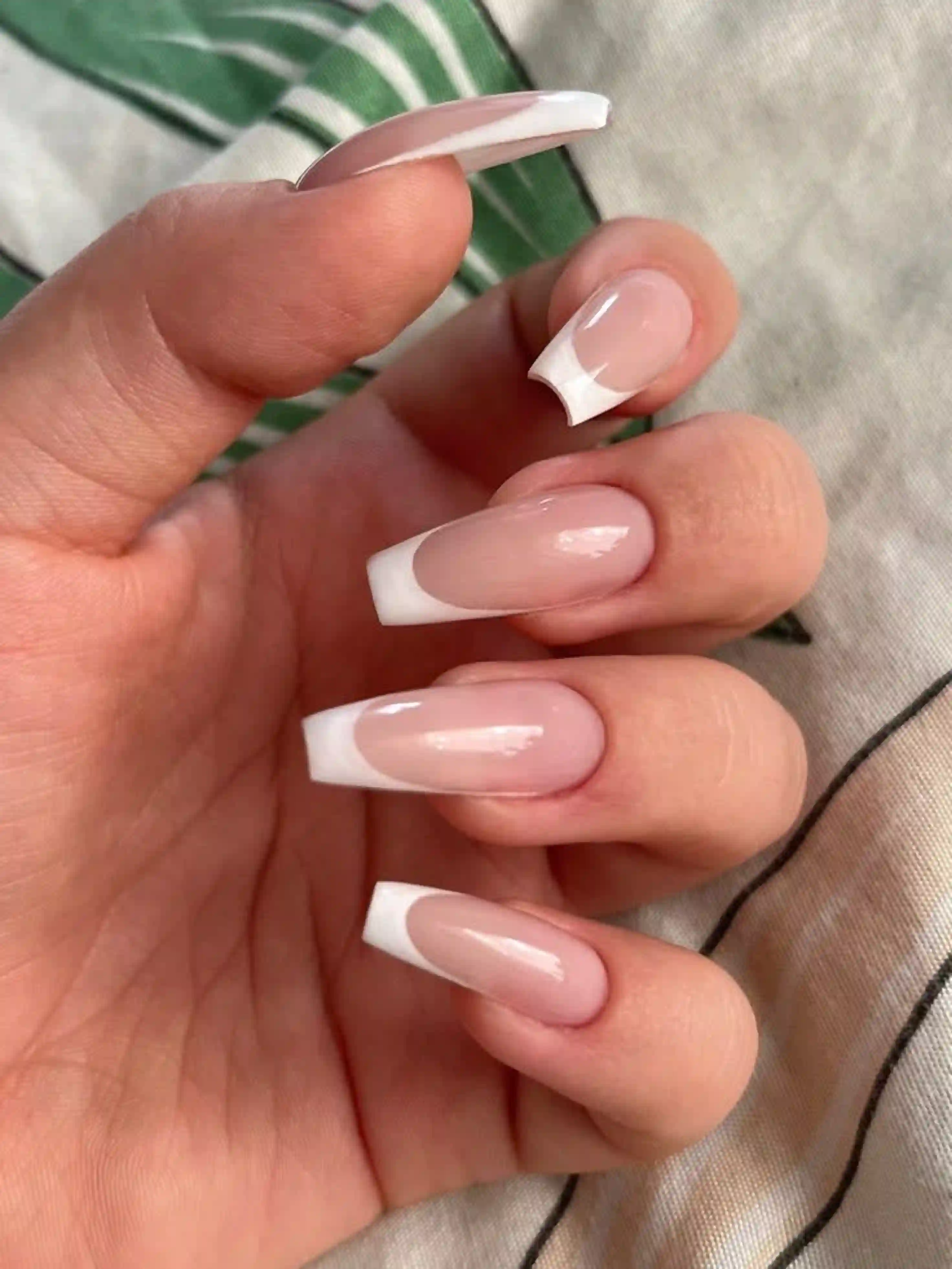 Rhinestone coffin nude crystal nails creating luxury wedding glamorous sparkle manicure for special