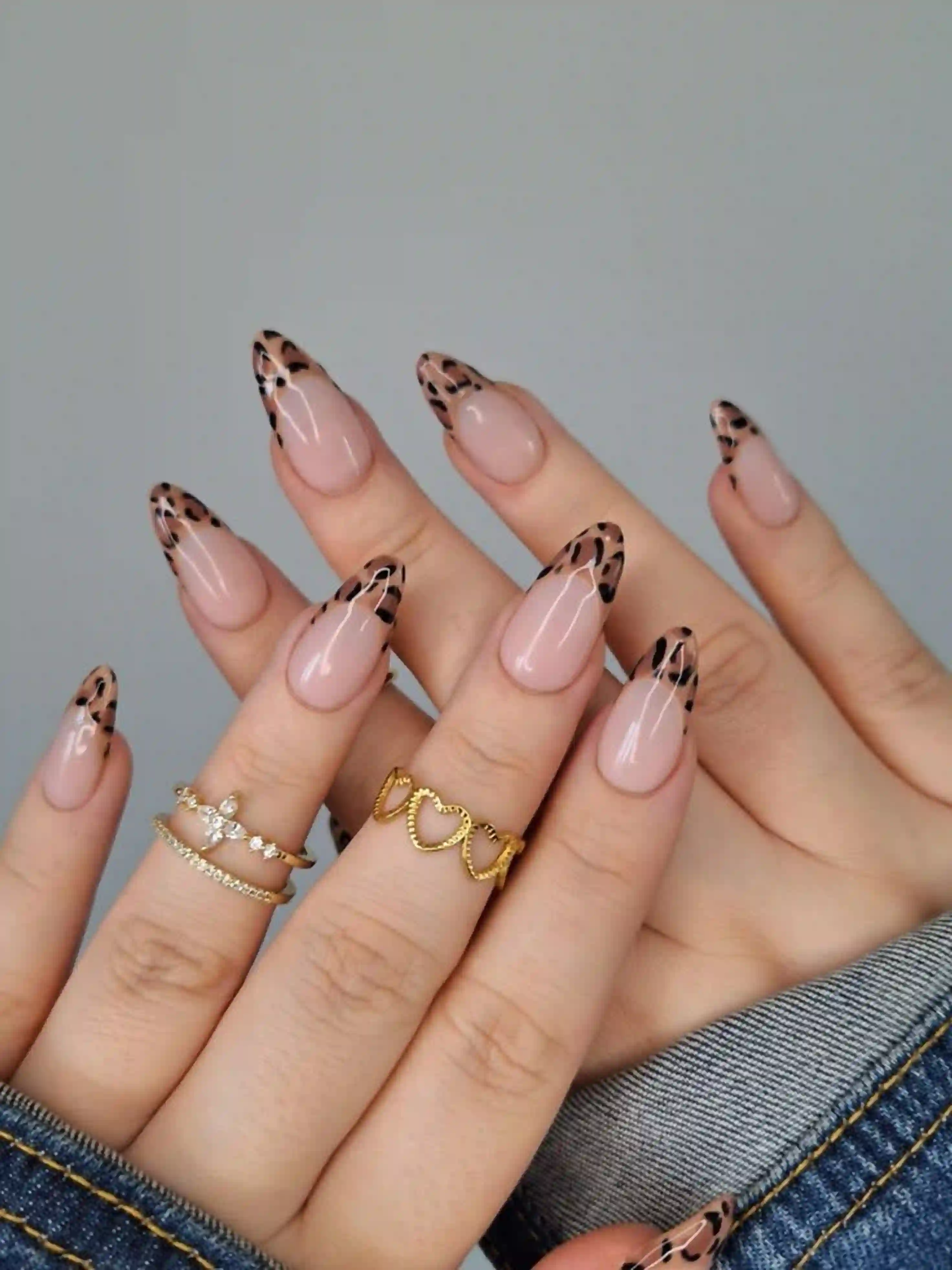 Leopard print french tips animal bold creating trendy statement edgy fun manicure for fierce