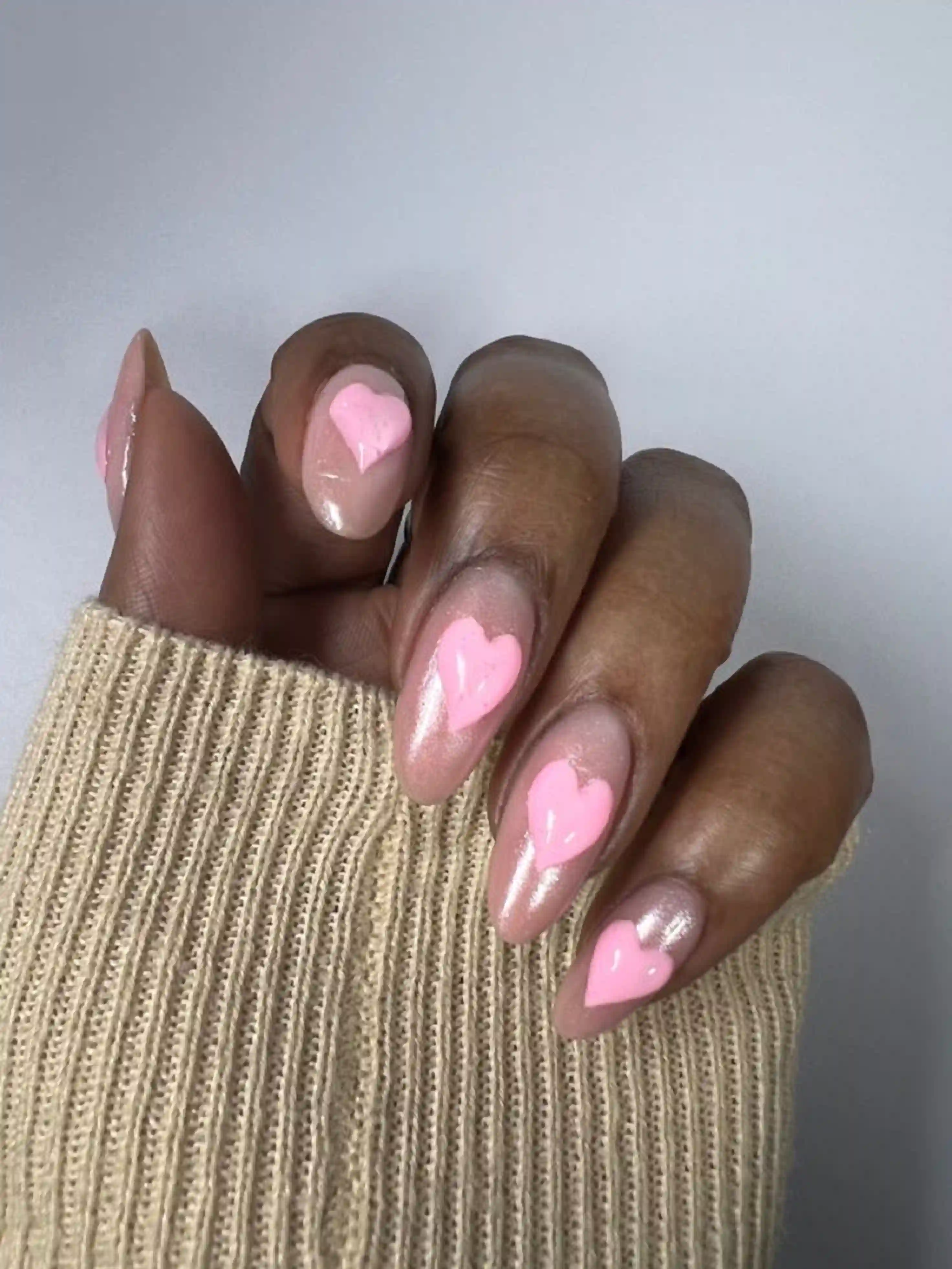 Neon pink hearts vibrant bold valentine nails creating statement party fun trendy manicure event