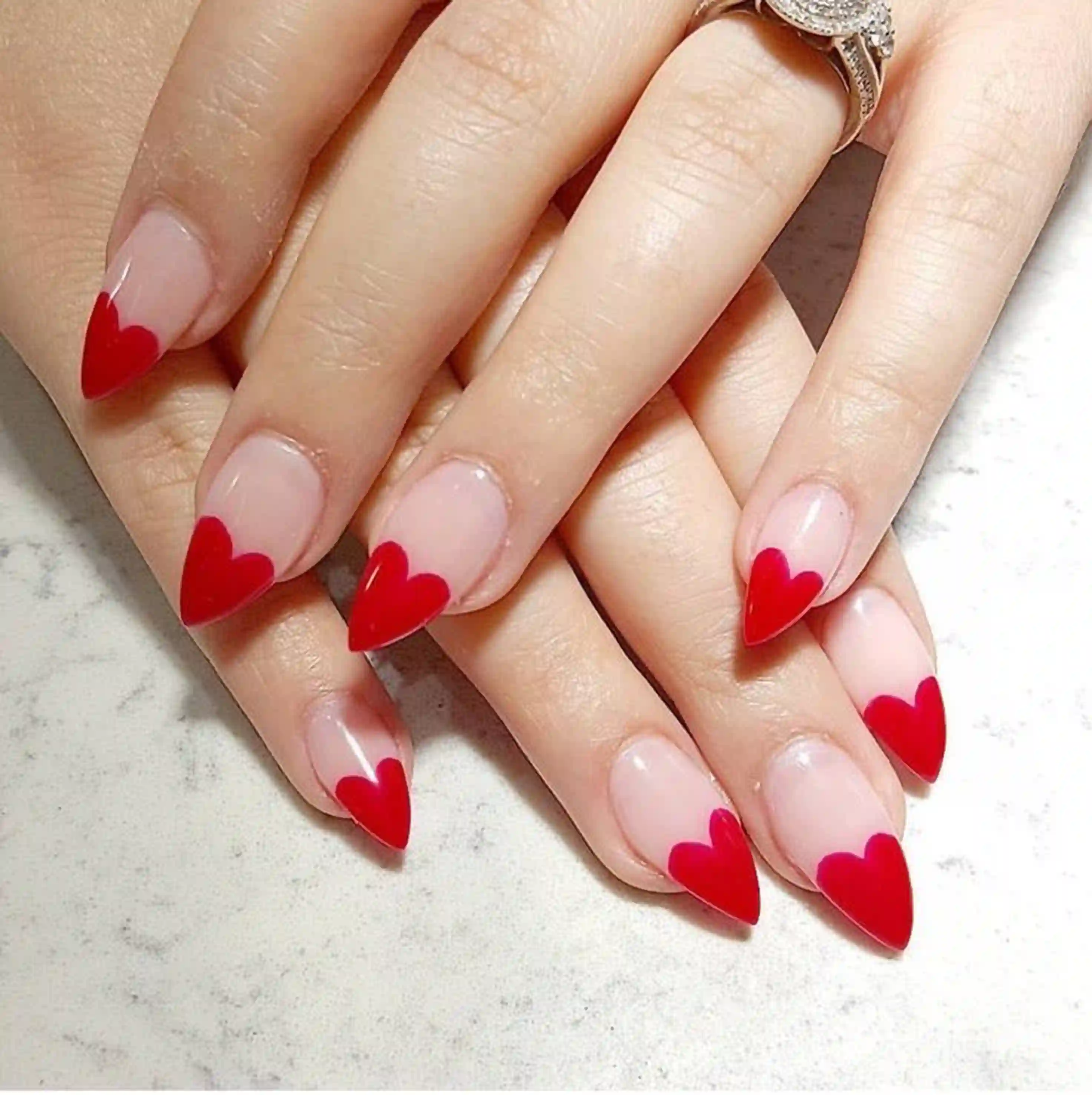 Velvet hearts matte textured luxe valentine nails creating elegant sophisticated manicure romantic
